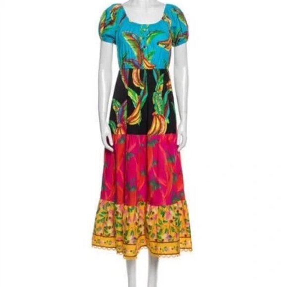 💕FARM RIO💕 Farm Mix Maxi Dress ~ Small S NWT - Picture 11 of 16